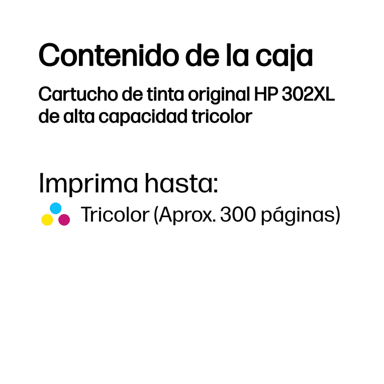 Cartucho de Tinta Silla Hp 302Xl Tricolor miniatura 4