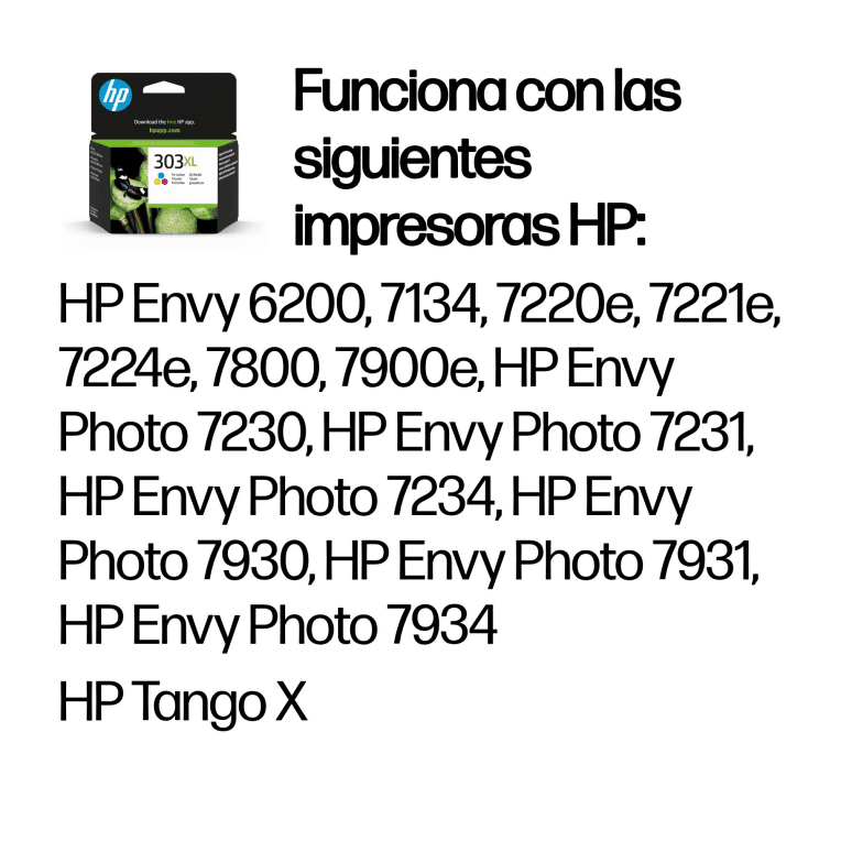 Cartucho de Tinta Silla HP 303XL Tricolor miniatura 3