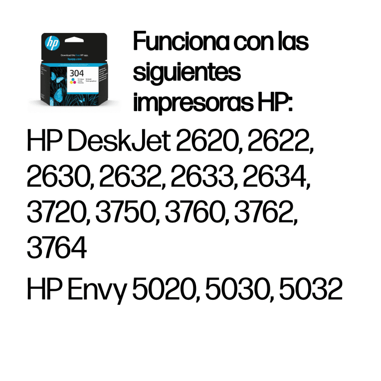 Cartucho de Tinta Silla HP 304 Tri-Color miniatura 3