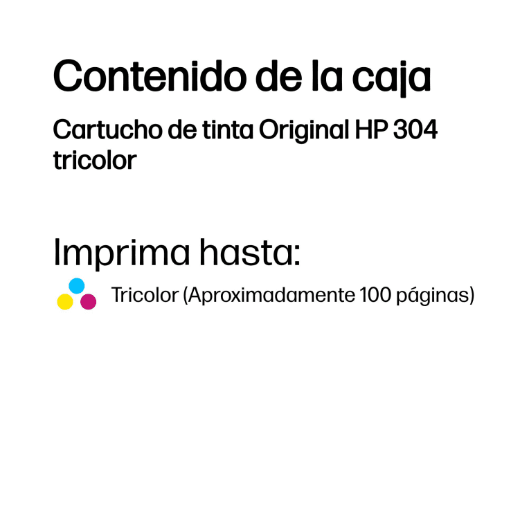 Cartucho de Tinta Silla HP 304 Tri-Color miniatura 4