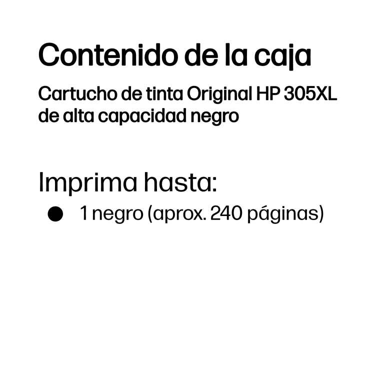 Cartucho de Tinta Silla HP 305XL Negro miniatura 4