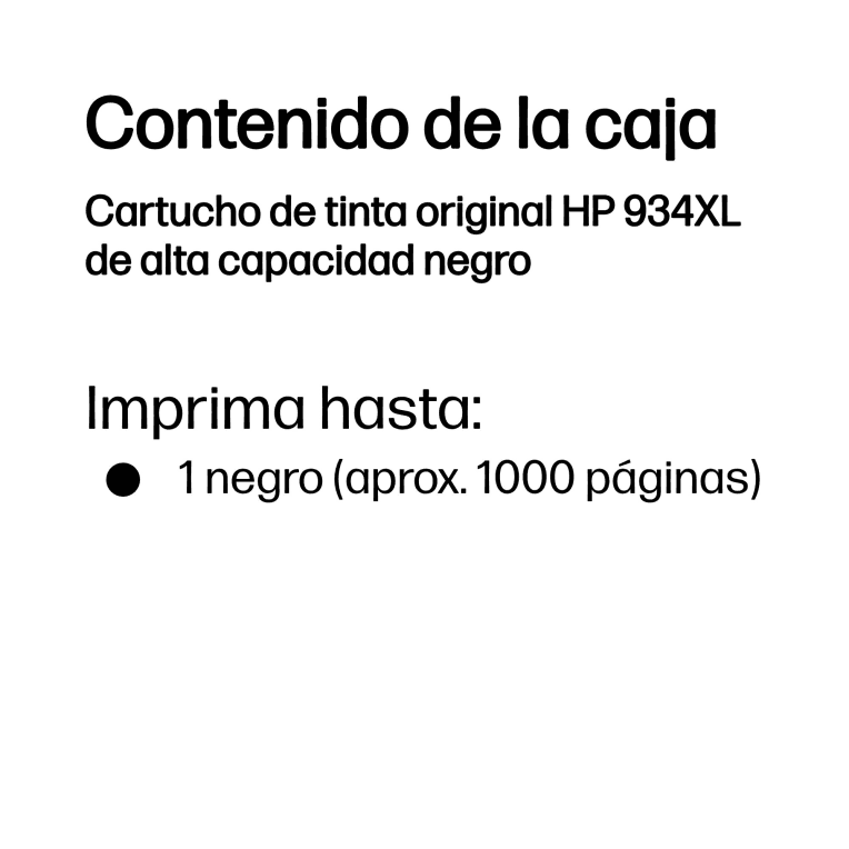 Cartucho de Tinta Silla Hp 934Xl Negro miniatura 4