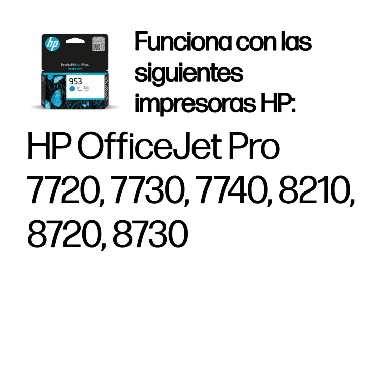Cartucho de Tinta Silla HP 953 Cian miniatura 3