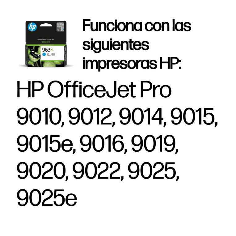 Cartucho de Tinta Silla HP 963XL Cian miniatura 3