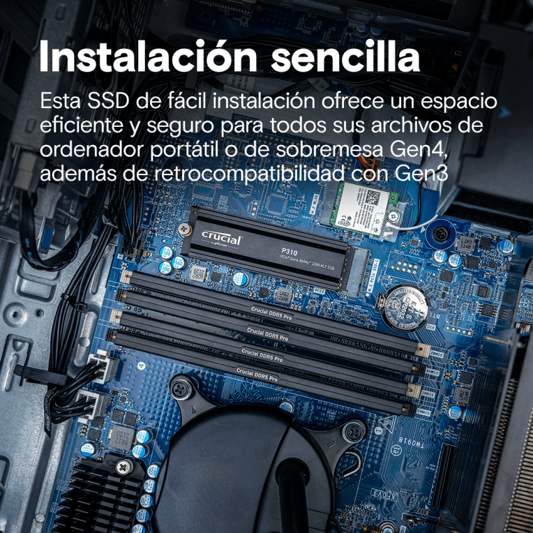 CRUCIAL P310 1TB NVME SSD W/HEATSINK miniatura 5