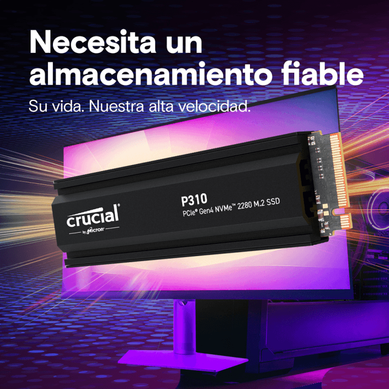 CRUCIAL P310 1TB NVME SSD W/HEATSINK miniatura 6