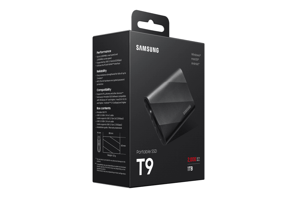 Disco Duro Externo SSD Samsung 1TB T9 Cifrado miniatura 15