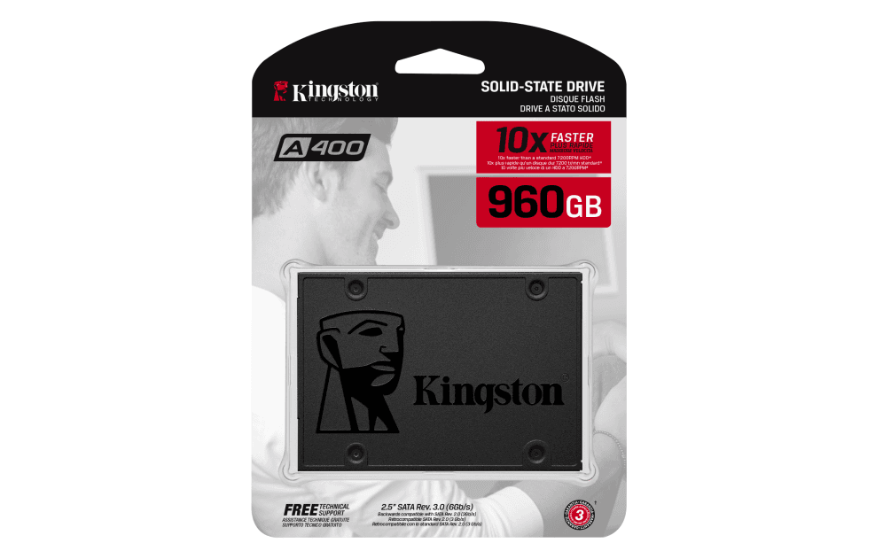 Disco Duro SSD Kingston A400 960GB Sata 3 miniatura 4
