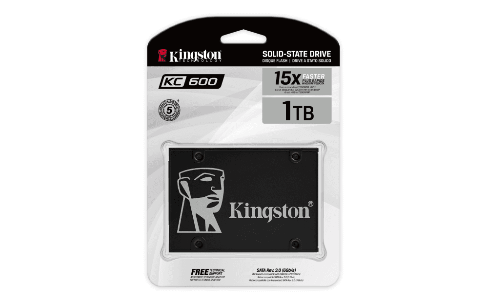 Disco Duro SSD Kingston KC600 1TB Sata 3 miniatura 4