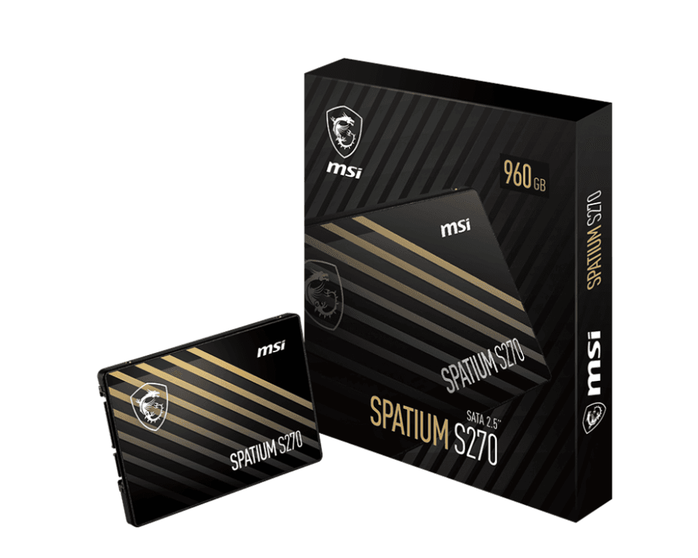 Disco Duro SSD Msi Spatium S270 960GB Sata 3 — imagen 1