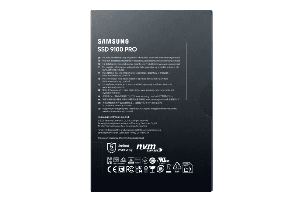 Disco Duro SSD Samsung 9100 Pro 2TB NVME miniatura 7