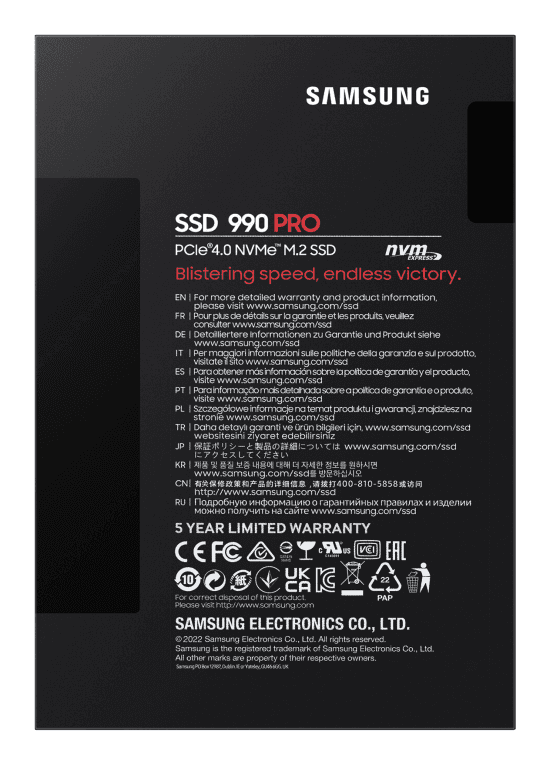 Disco Duro SSD Samsung 990 PRO 1TB NVME miniatura 7