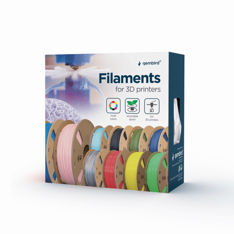 Filamento Gembird Pla Rojo 1.75mm 1Kg — imagen 1