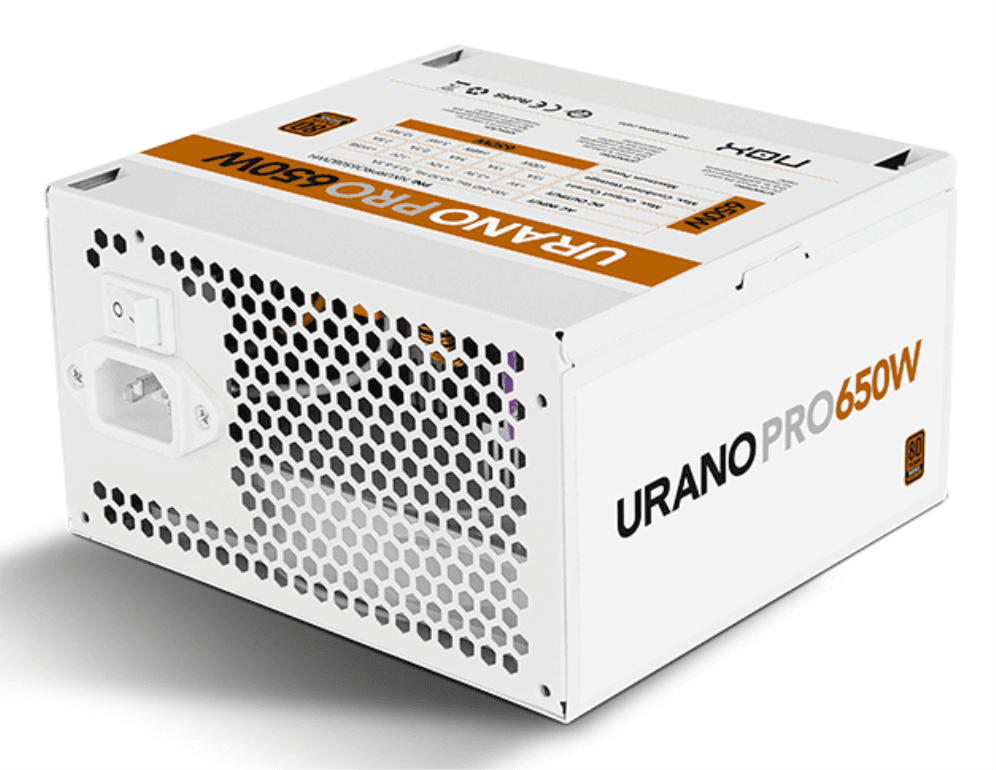 Fuente Nox Urano Pro 650W 80+ Bronze Blanca miniatura 2