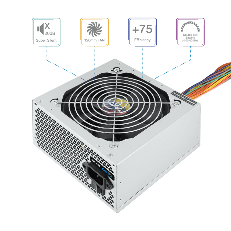 Fuente Tooq TQAPOLO-500SP 500W miniatura 2