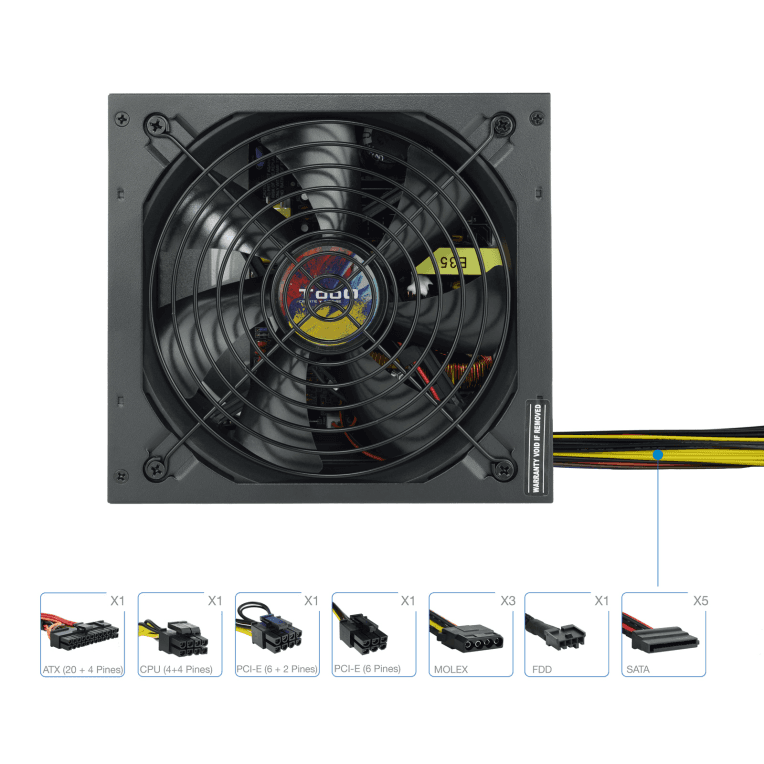 Fuente Tooq TQAPOLO-600SP 600W miniatura 3
