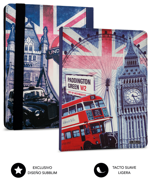FUNDA TABLET SUBBLIM KEYTAB USB 10,1" ENGLAND miniatura 3