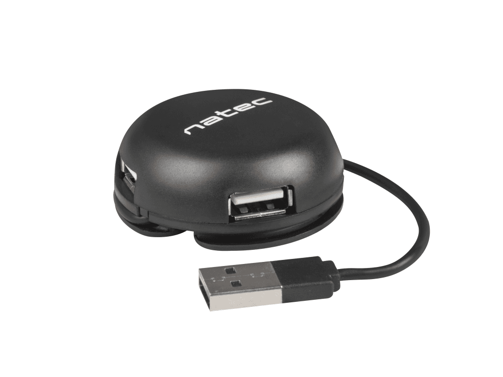 HubNatec Bumblebee 4 Puertos USB 2.0 Negro