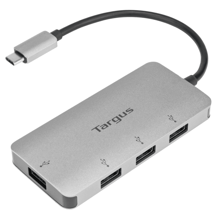 HubTargus USB-C a 4xUSB 3.0 Plata — imagen 1