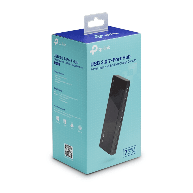 HubTp-link UH700 USB 3.2 Gen 1 Micro-B Negro miniatura 3