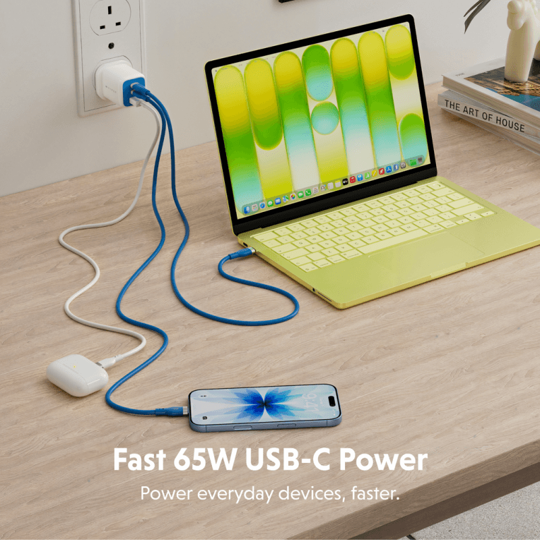 HYPER JUICE FLEX 65W GAN CHARGER - BLUE miniatura 3