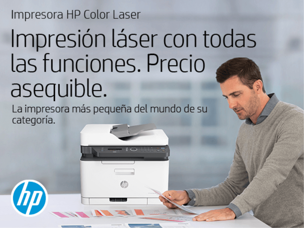 Impresora Laser HP Color Laser MFP 179fnw Color miniatura 3