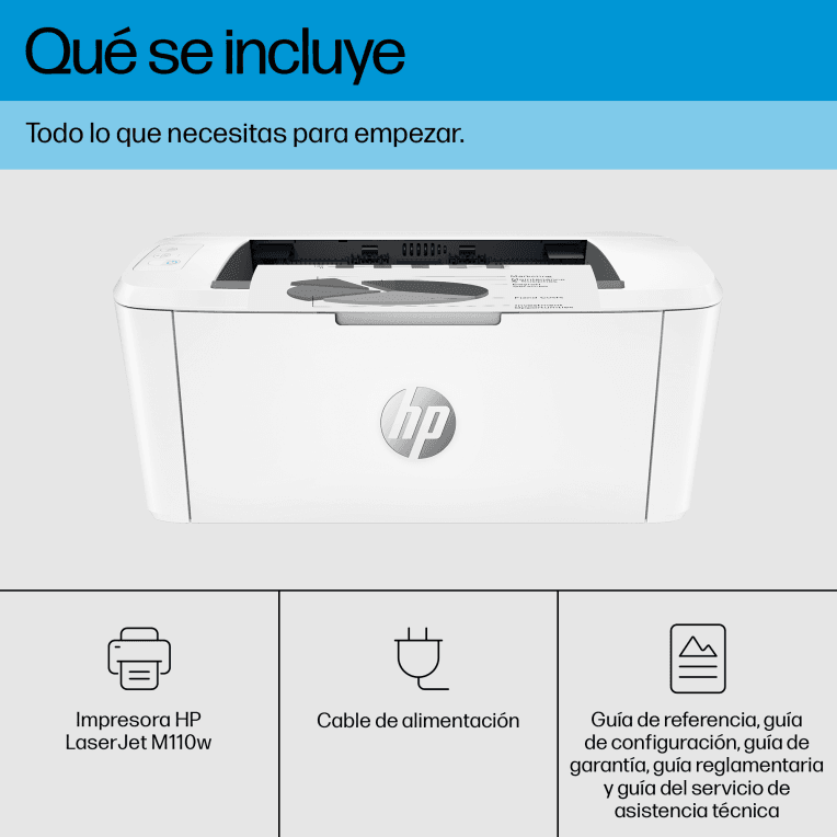 Impresora Laser HP LaserJet M110w Sfp Negro miniatura 4