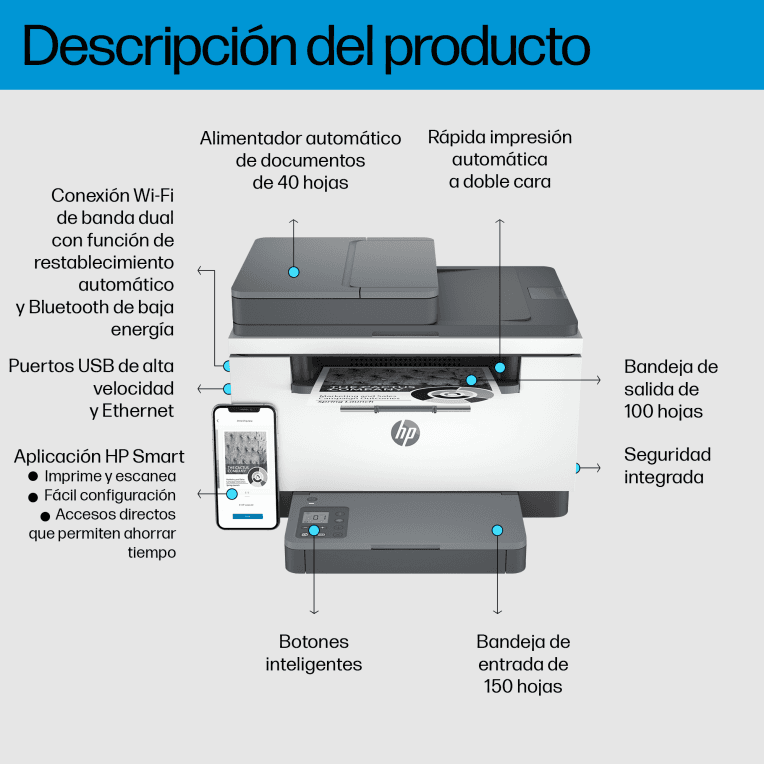 Impresora Laser HP LaserJet M234SDW Negro miniatura 5