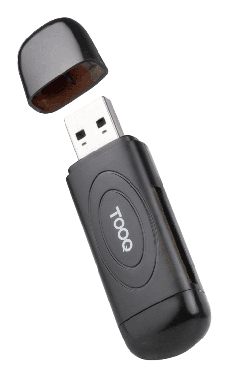 Lector de Tarjetas Tooq USB-A 3.0 SD/TF Negro