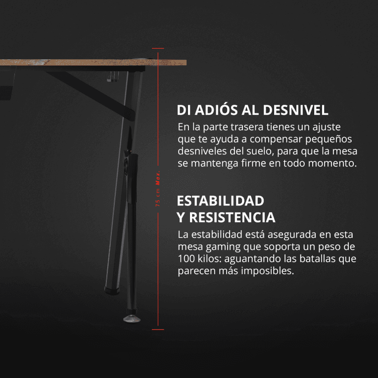 MESA GAMING DRIFT DZ175 WOOD miniatura 11