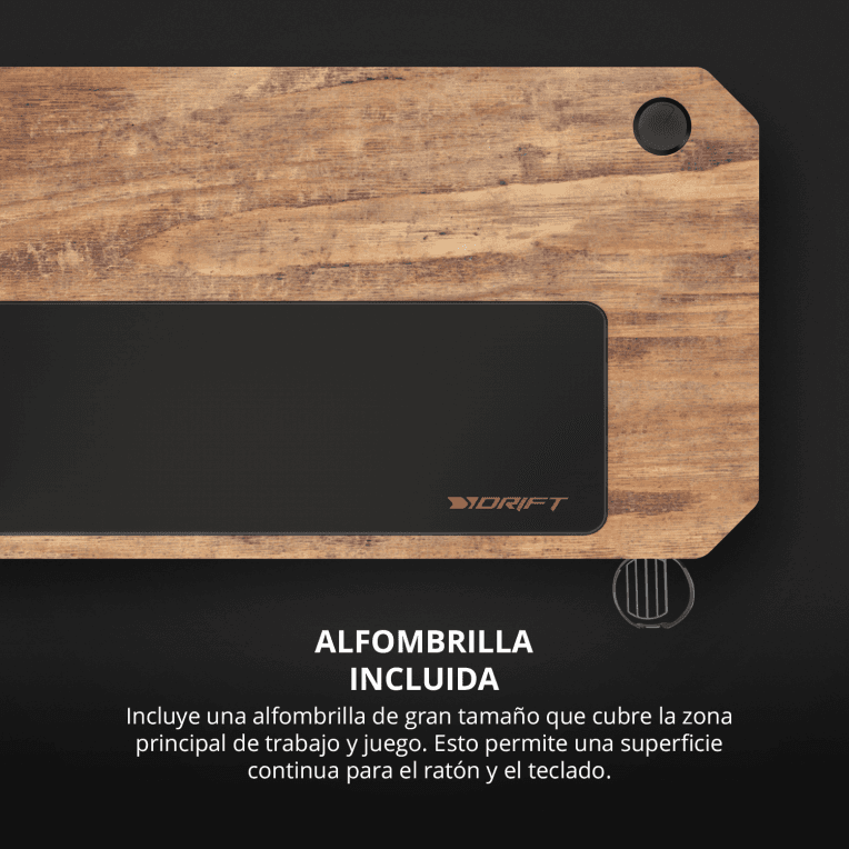 MESA GAMING DRIFT DZ175 WOOD miniatura 9