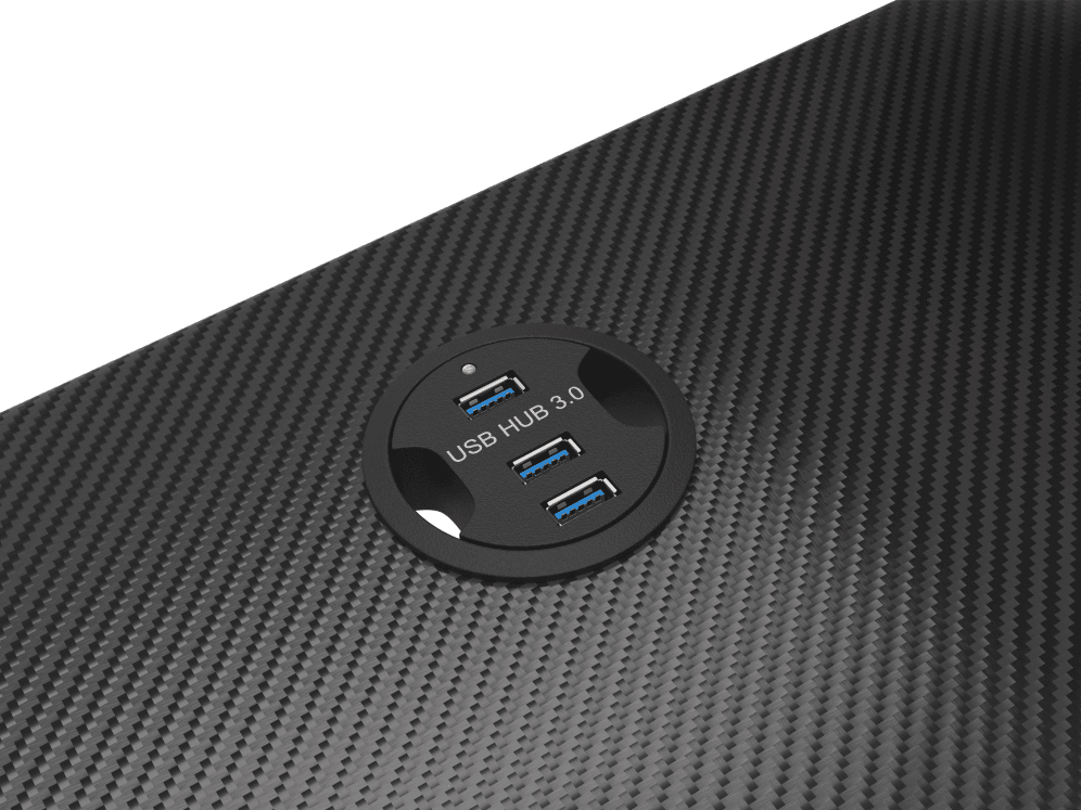 Mesa Gaming Genesis Holm 300 RGB Negro Carbono miniatura 5