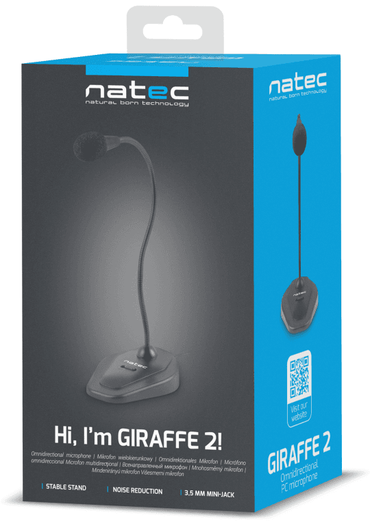 Micrófono Natec Giraffe 2 Omnidireccional Negro miniatura 5