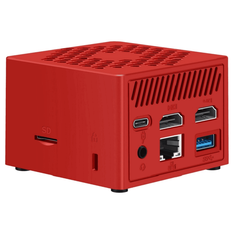 Mini PC Leotec intel N100 8Gb 128Gb W11P Rojo — imagen 1