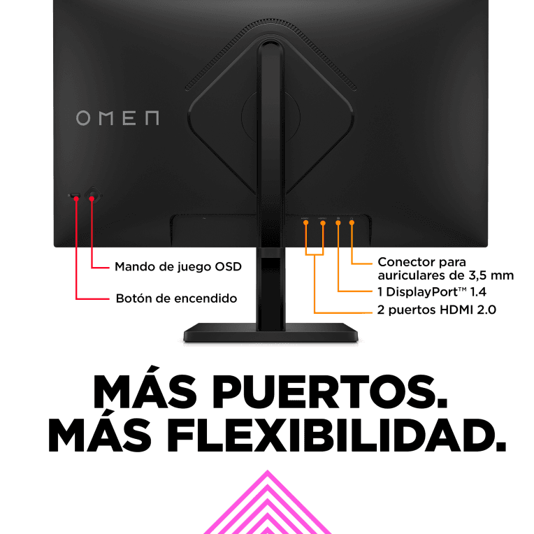 Monitor Hp Omen 27Q Qhd 27" Hdmi miniatura 4