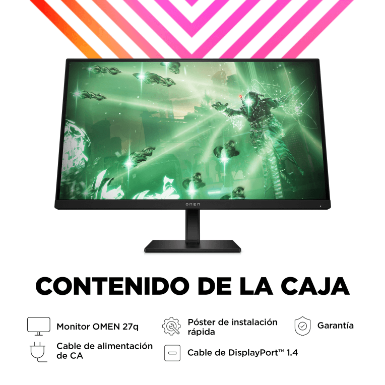 Monitor Hp Omen 27Q Qhd 27" Hdmi miniatura 5