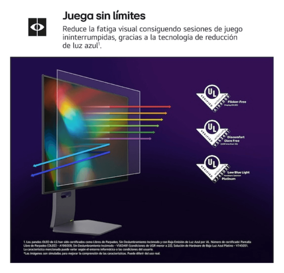 Monitor LG 27" 27GX704A-B Quad HD Oled miniatura 8