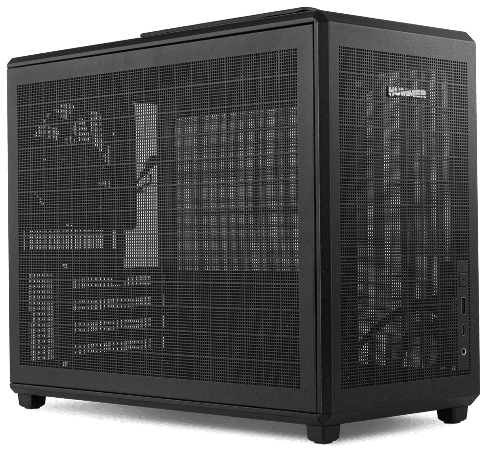 NOX Hummer Mini torre M-ATX portable mesh Ngr miniatura 13