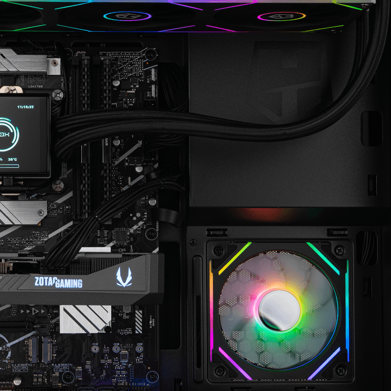 NOX Hummer Semitorre ATX cristal curvo ARGB Ngr miniatura 3