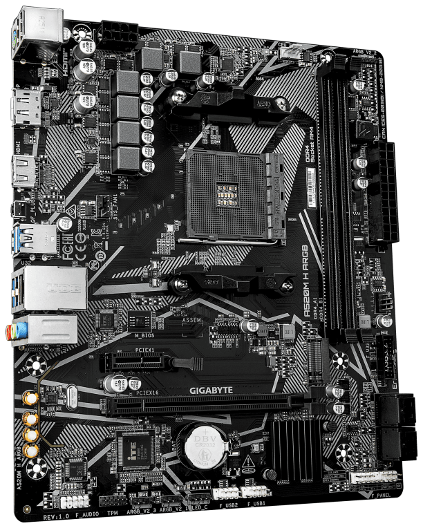 PLACA BASE GIGABYTE A520M H ARGB AM4 MICROATX 1 miniatura 3