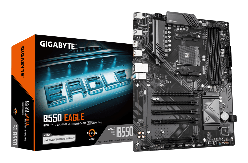 Placa Base Gigabyte B550 Eagle AM4 ATX 4xDDR4 — imagen 1
