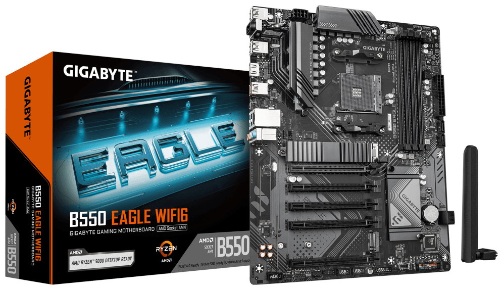 PLACA BASE GIGABYTE B550 EAGLE WIFI6 AM4 DDR4 miniatura 2
