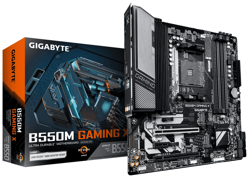 PLACA BASE GIGABYTE B550M GAMING X AM4 DDR4 miniatura 2