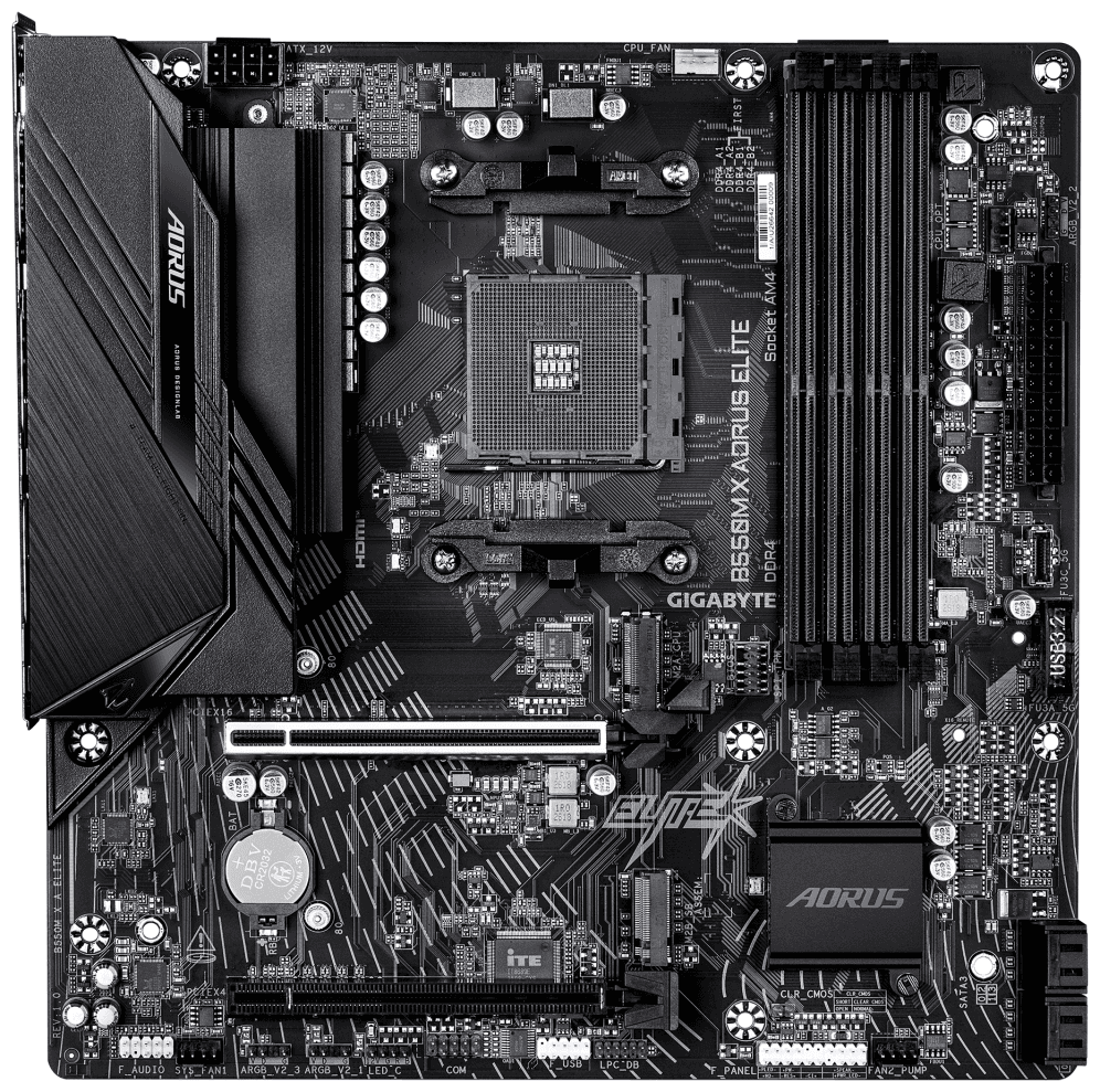 PLACA BASE GIGABYTE B550M X A ELITE AM4 DDR4 miniatura 3