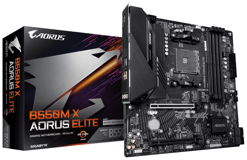 PLACA BASE GIGABYTE B550M X A ELITE AM4 DDR4 — imagen 1