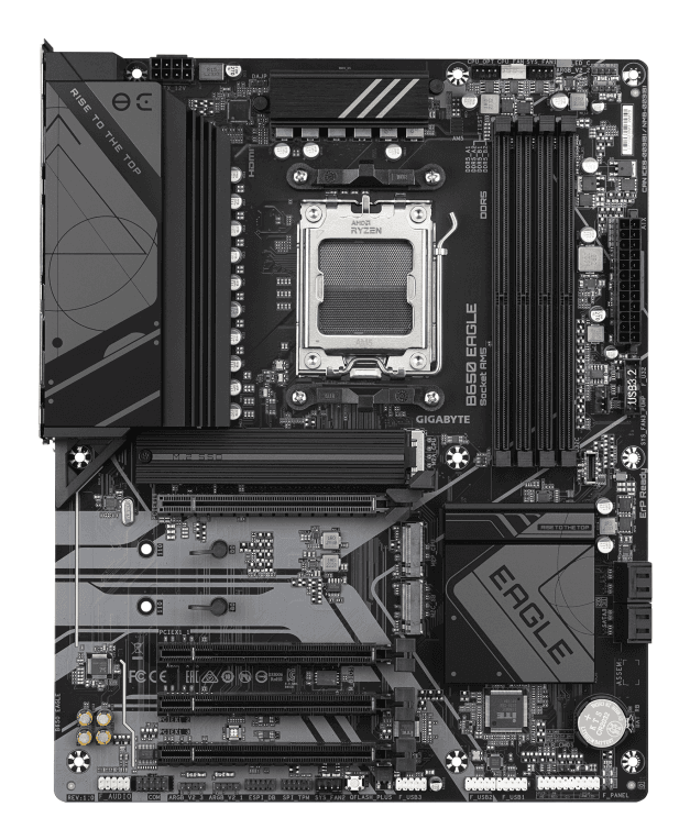 Placa Base Gigabyte B650 Eagle AM5 ATX 4xDDR5 miniatura 2