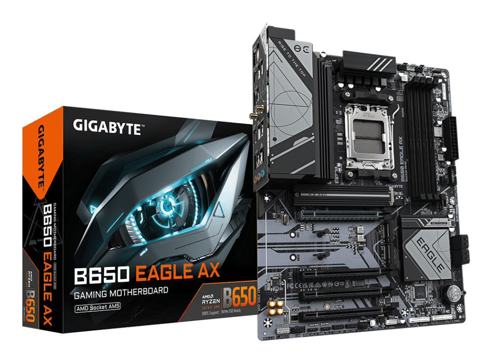 Placa Base Gigabyte B650 Eagle AX AM5 ATX 4xDDR5 — imagen 1