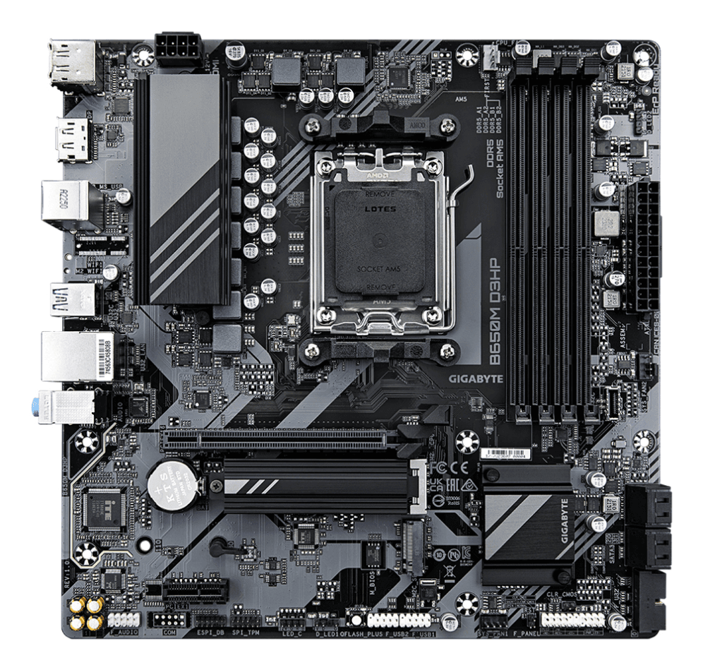 Placa Base Gigabyte B650M D3HP AM5 ATX 4xDDR5 miniatura 4