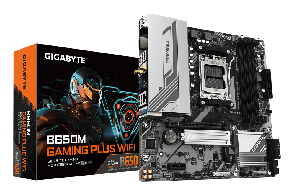Placa Base Gigabyte B650M Gaming Plus WiFi AM5 Micro-ATX 4xDDR5