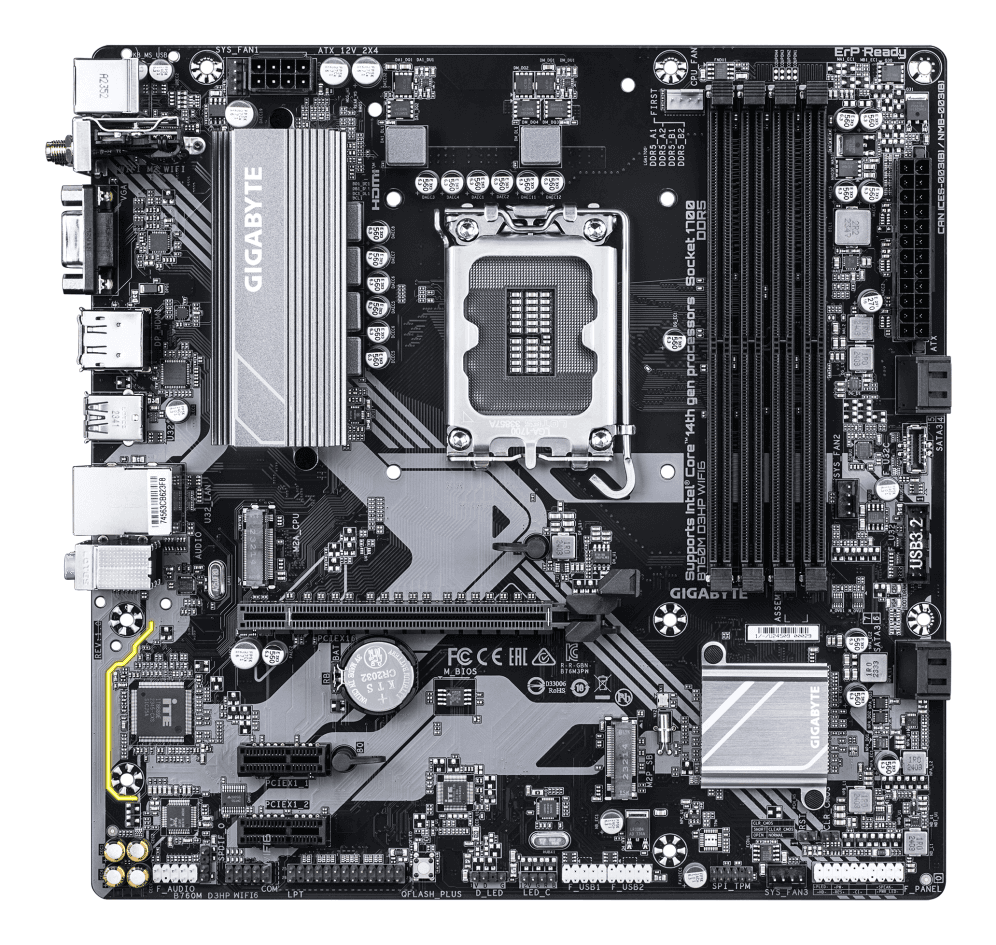 Placa Base Gigabyte B760M D3HP WiFi6 X AXDDR5 miniatura 3